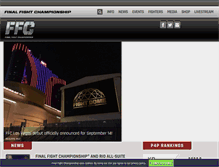 Tablet Screenshot of finalfightchampionship.com